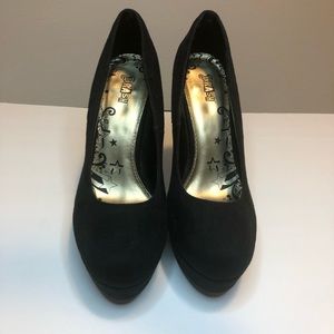 Womens Black Platform Heels 10 Wide